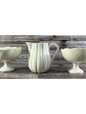 Martha Stewart Collection Exclusively for Macy’s White creamer icecream bowl (2)